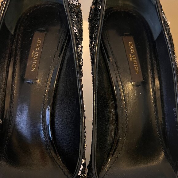 Louis Vuitton Black Sequin Heel (Size 8.5) - Picture 4 of 8